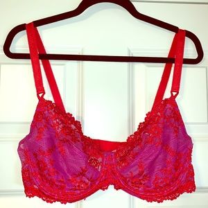 Beautiful floral lace bra
